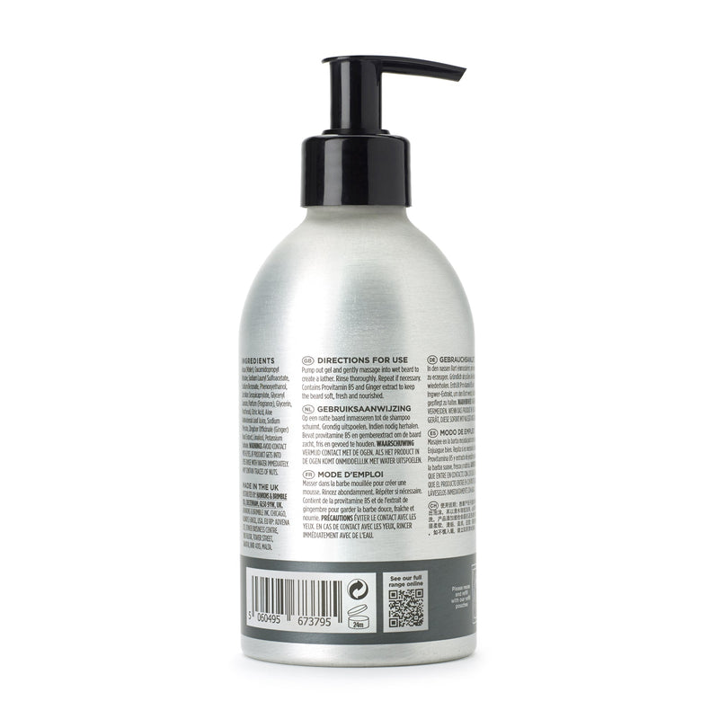 Hawkins & Brimble COM Beard Shampoo Eco Refillable 10.1 fl oz Light Gray