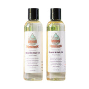 Lizzie's All-natural Products Beard & Hair Oil Light Gray Patchouli Mint,Peppermint