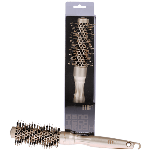 VIP Extensions Beaut Ceramic Nanotech Brush Hair Tools Black 25mmm