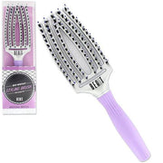 VIP Extensions Beaut Heat Resistant Styling Brush with Styling Pick Hair Tools White Smoke 6B-67064
