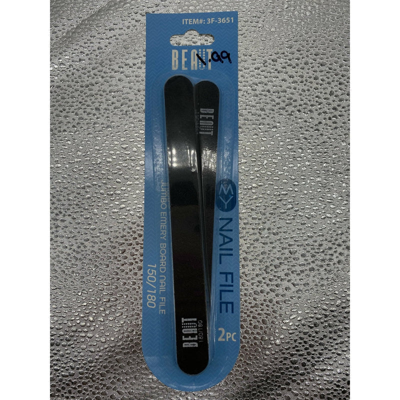 VIP Extensions Beaut Jumbo Emery Board Nail File Beauty Tools Light Slate Gray