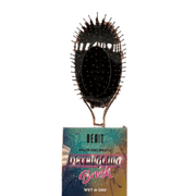 VIP Extensions Beaut Nylon and Bristle Detangling Brush Hair Tools Black Rose Gold,Silver