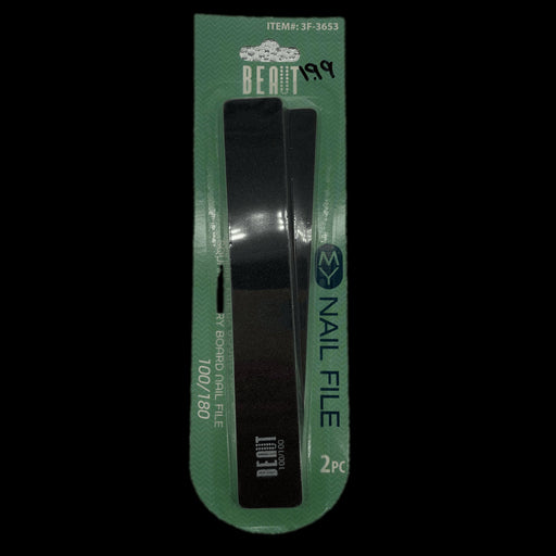 VIP Extensions Beaut Square Emery Board Nail File Beauty Tools Black