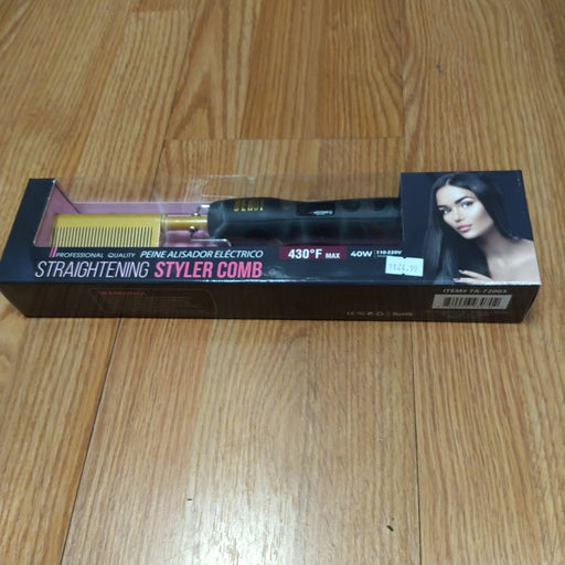 VIP Extensions Beaut Straightening Electric Comb Hair Tools Dim Gray