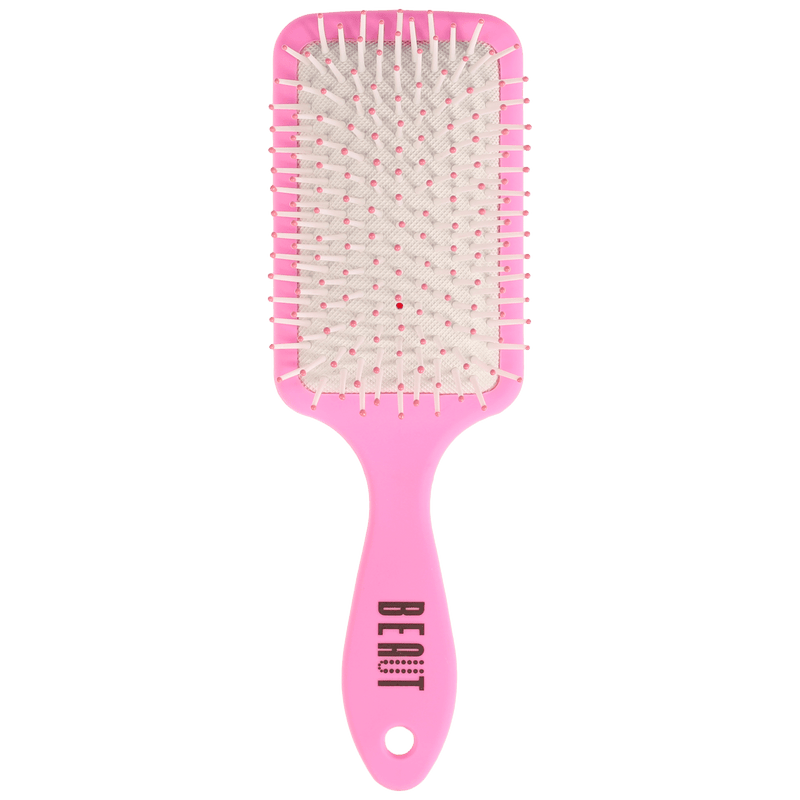 VIP Extensions Beaut Wet and Dry Detangling Brush Hair Tools Black CUSHIONED DETANGLING TRAVEL BRUSH
