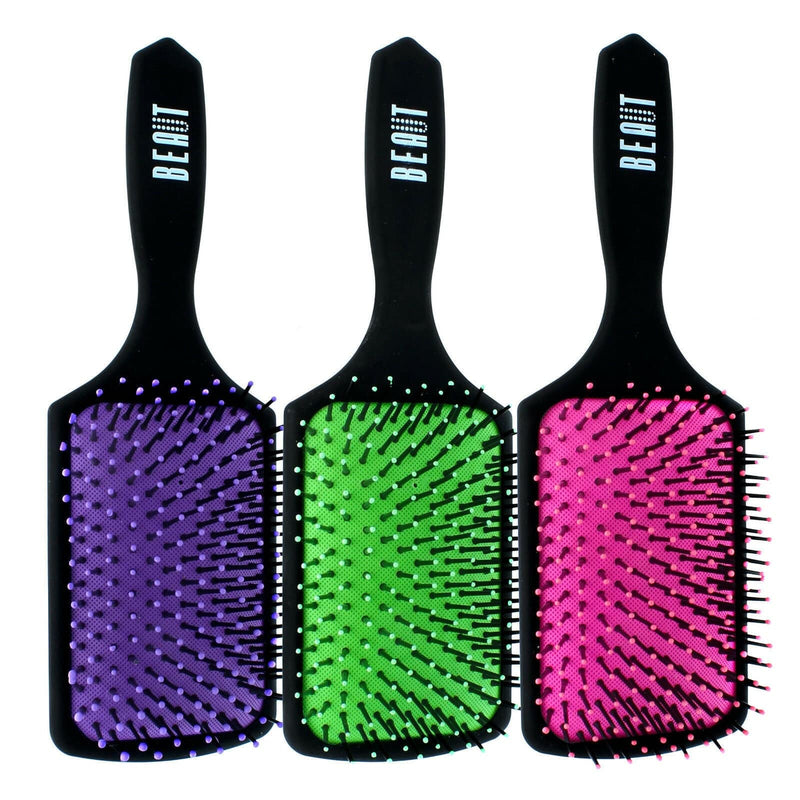 VIP Extensions Beaut Wet and Dry Detangling Brush Hair Tools White Smoke CUSHIONED DETANGLING PADDLE BRUSH