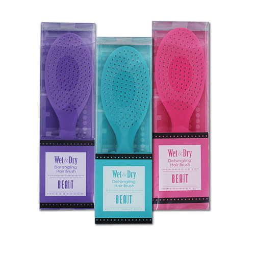 VIP Extensions Beaut Wet and Dry Detangling Brush Hair Tools White Smoke BEAUT WET AND DRY DETANGLING BRUSH,BEAUT WET & DRY VENTED DETANGLING BRUSH,WET AND DRY HAIR BRUSH W/ CLEANING COMB,CUSHIONED DETANGLING PADDLE BRUSH,CUSHIONED DETANGLING TRAVEL BRUSH
