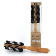VIP Extensions Beaut Wood Round Brush Hair Tools White Smoke 20mm
