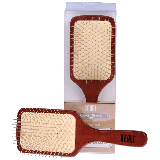 VIP Extensions Beaut Wooden Cushion Brush Hair Tools Black PADDLE CUSHION BRUSH