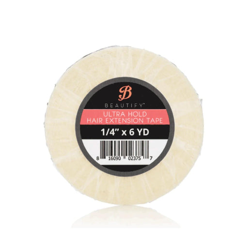 VIP Extensions Beautify Ultra Hold Double-Sided Hair Extension/Wig Tape Roll, 1/4" x 6yd Hair Extension Tape White Smoke