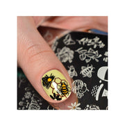 UberChic Beauty Bee-You-Tiful Spring Stamping Plate Rosy Brown