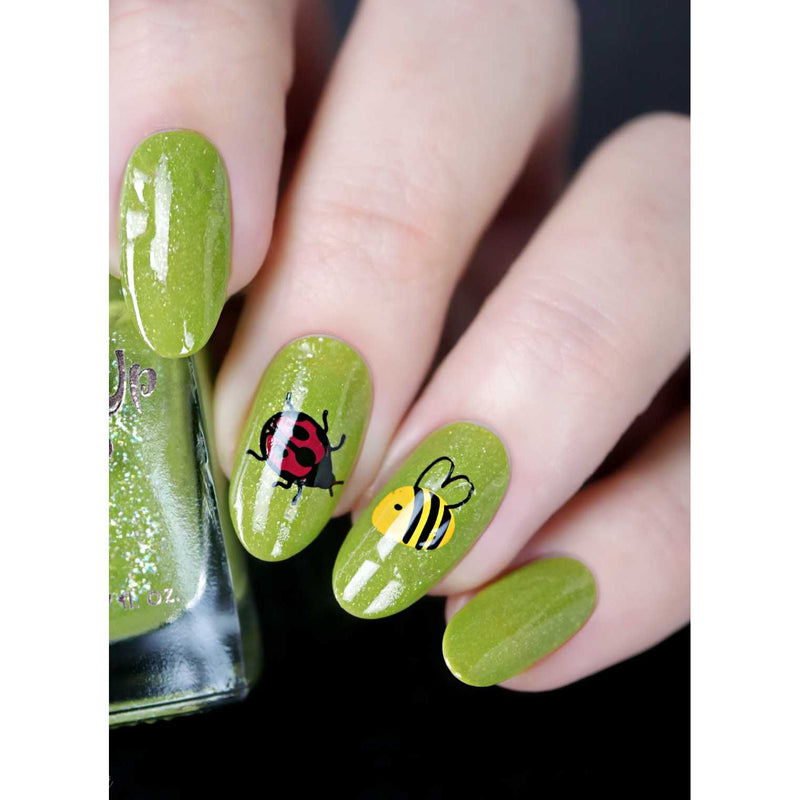 UberChic Beauty Bee-You-Tiful Spring Stamping Plate Gray