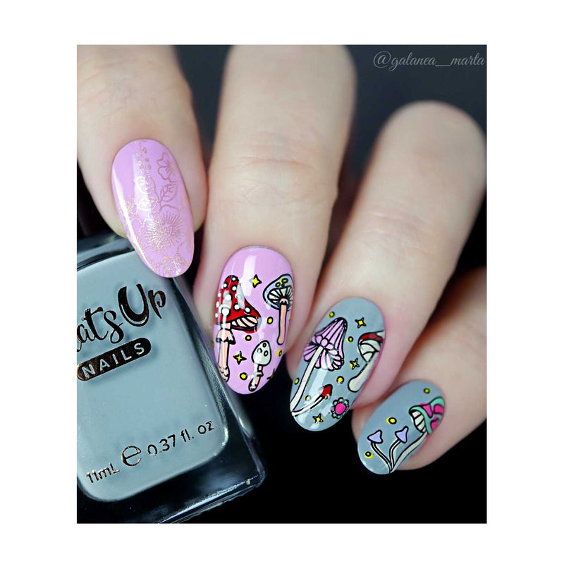 UberChic Beauty Bee-You-Tiful Spring Stamping Plate Dark Gray