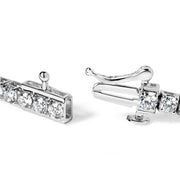 Bids.com 14K White Gold 4.0 Cttw Classic Lab-Grown Diamond Tennis Bracelet (F-G Color, VS2-SI1 Clarity) - 7" Inches Bracelets White Smoke White.Gold / 7 / A