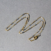Bids.com Bar Links Pendant Chain in 14k Two Tone Gold (1.4mm) Necklaces Dark Gray 16 / Two-Tone Gold,18 / Two-Tone Gold,20 / Two-Tone Gold