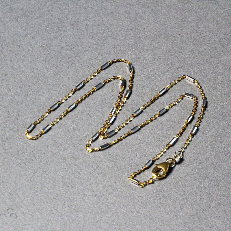 Bids.com Bar Links Pendant Chain in 14k Two Tone Gold (1.4mm) Necklaces Dark Gray 16 / Two-Tone Gold,18 / Two-Tone Gold,20 / Two-Tone Gold