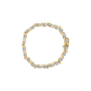 Bids.com 10K Yellow Gold 2.00 Cttw Round Cut Diamond 'S' Cluster Bracelet (J-K Color, I1-I2 Clarity) Bracelets White Smoke Yellow.Gold / 7
