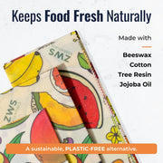 ZeroWasteStore.com Beeswax Wraps – Plastic-Free Food Storage Food Wraps White Smoke Honeycomb / 3-Pack Assorted,Honeycomb / 3-Pack Medium,Honeycomb / 3-Pack Large,Honeycomb / Bread Wrap,Pollinators / 3-Pack Assorted,Pollinators / 3-Pack Medium,Pollinators / 3-Pack Large,Pollinators / Bread Wrap,Fruit / 3-Pack Assorted,Fruit / 3-Pack Medi