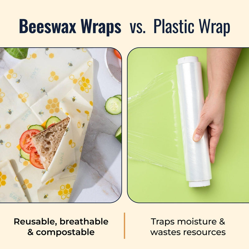 ZeroWasteStore.com Beeswax Wraps – Plastic-Free Food Storage Food Wraps Seashell Honeycomb / 3-Pack Assorted,Honeycomb / 3-Pack Medium,Honeycomb / 3-Pack Large,Honeycomb / Bread Wrap,Pollinators / 3-Pack Assorted,Pollinators / 3-Pack Medium,Pollinators / 3-Pack Large,Pollinators / Bread Wrap,Fruit / 3-Pack Assorted,Fruit / 3-Pack Medi