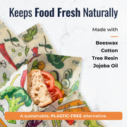ZeroWasteStore.com Beeswax Wraps – Plastic-Free Food Storage Food Wraps White Smoke Honeycomb / 3-Pack Assorted,Honeycomb / 3-Pack Medium,Honeycomb / 3-Pack Large,Honeycomb / Bread Wrap,Pollinators / 3-Pack Assorted,Pollinators / 3-Pack Medium,Pollinators / 3-Pack Large,Pollinators / Bread Wrap,Fruit / 3-Pack Assorted,Fruit / 3-Pack Medi