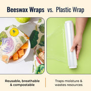 ZeroWasteStore.com Beeswax Wraps – Plastic-Free Food Storage Food Wraps Seashell Honeycomb / 3-Pack Assorted,Honeycomb / 3-Pack Medium,Honeycomb / 3-Pack Large,Honeycomb / Bread Wrap,Pollinators / 3-Pack Assorted,Pollinators / 3-Pack Medium,Pollinators / 3-Pack Large,Pollinators / Bread Wrap,Fruit / 3-Pack Assorted,Fruit / 3-Pack Medi