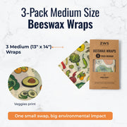 ZeroWasteStore.com Beeswax Wraps – Plastic-Free Food Storage Food Wraps White Smoke Honeycomb / 3-Pack Assorted,Honeycomb / 3-Pack Medium,Honeycomb / 3-Pack Large,Honeycomb / Bread Wrap,Pollinators / 3-Pack Assorted,Pollinators / 3-Pack Medium,Pollinators / 3-Pack Large,Pollinators / Bread Wrap,Fruit / 3-Pack Assorted,Fruit / 3-Pack Medi