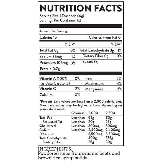 Hallelujah Diet Beetmax - Beet Juice Powder Dehydrated Juice Powder Dark Slate Gray