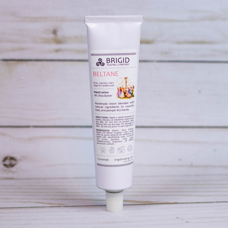 Brigid Trading Company Beltane Natural Hand Lotion – Rose & Jasmine, Paraben-Free Lotion Light Gray