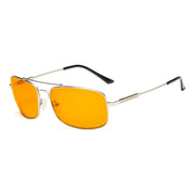 eyekeeper.com Bendable Memory Frame Computer Eyeglasses DS1805 Eyeglasses Orange Silver / without magnification