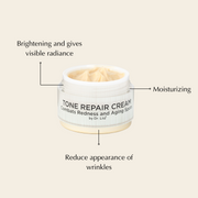 EpiLynx Brightening Tone Repair Cream for Dark Spots & Uneven Skin – Vegan & Gluten-Free Face Creams Beige