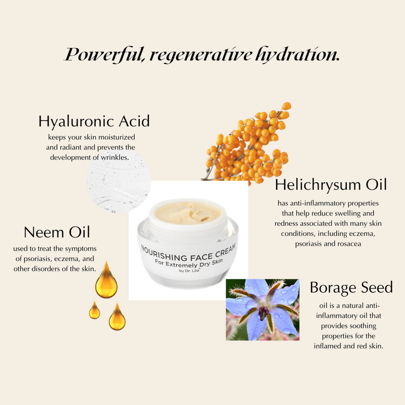 EpiLynx Super Nourishing Calming Face Cream for Extremely Dry & Sensitive Skin – Vegan & Hypoallergenic Face Creams Beige