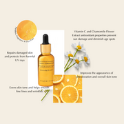 EpiLynx Brightening Vitamin C Glow Serum for Sensitive & Dry Skin – Vegan, Gluten-Free, Anti-Aging, Fragrance-Free Face Serums Beige