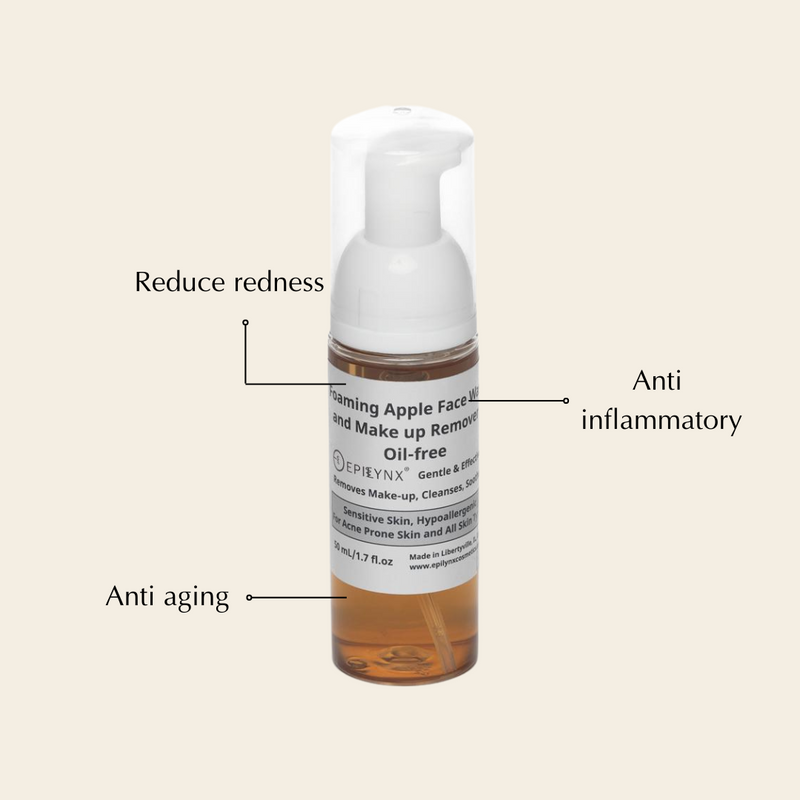 EpiLynx Gentle Foaming Facial Cleanser – Aloe, Apple & Ashwagandha for All Skin Types Face Cleanser Misty Rose
