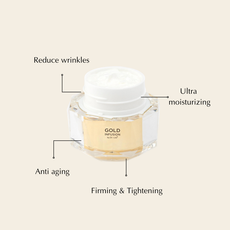 EpiLynx Anti-Aging Gold Infusion Cream – Brightening, Firming & Hydrating Moisturizer Face Creams Beige
