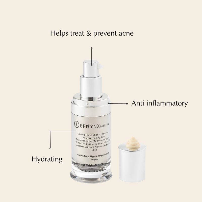 EpiLynx Lightweight Face Moisturizer for Sensitive & Dry Skin – Calming & Hydrating Face Serums Beige