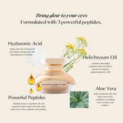 EpiLynx Anti-Aging Peptide Eye Cream for Wrinkles, Puffiness & Dark Circles Misty Rose