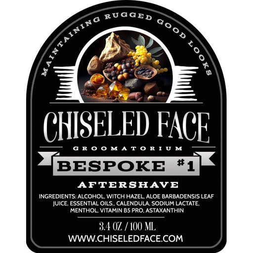 Chiseled Face Bespoke #1 - Aftershave Splash Aftershave Black