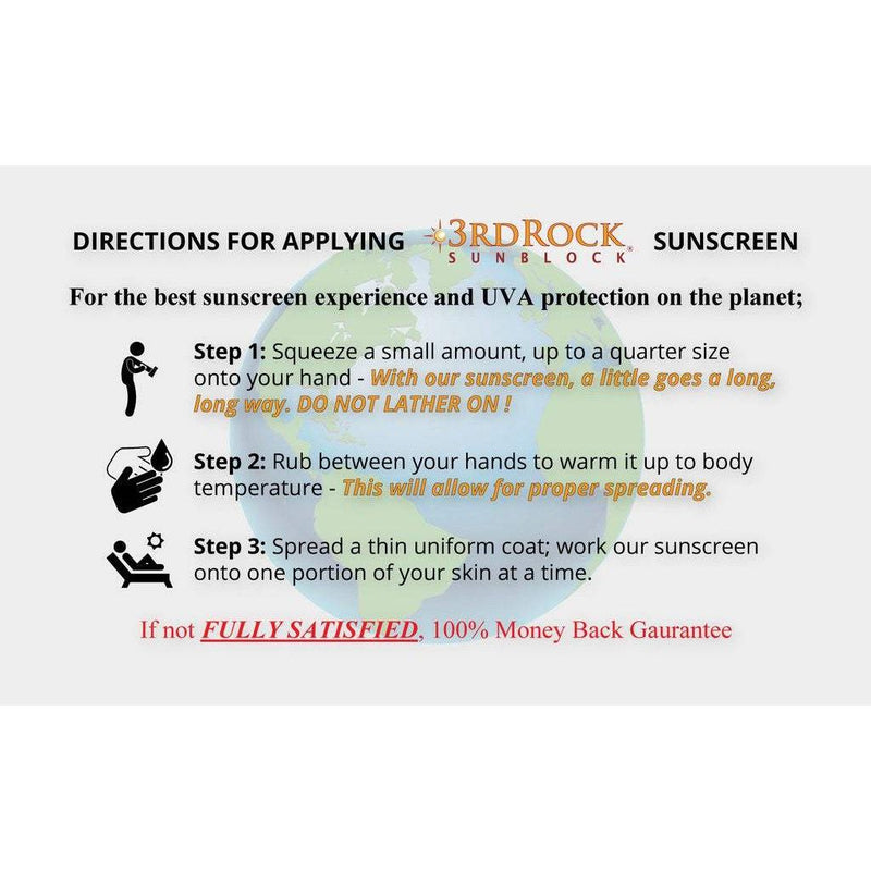 3rd Rock Essentials 3rd Rock Sunblock® Sunscreen Lotion - Aromatherapeutic - Zinc Oxide 35 SPF All Natural SunBlock Lavender 1 pack,3 pack (Not for Wholesale),Two 3-Packs (Not for Wholesale)