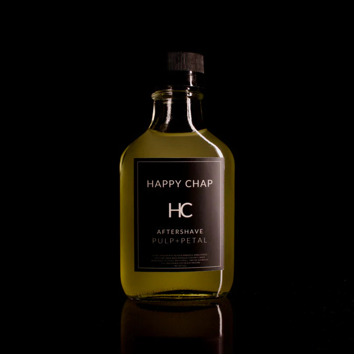 Happy Chap Happy Chap Pulp + Petal Shaving Collection Shaving Set Black Aftershave Splash 4 Oz
