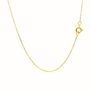 Bids.com 14k Yellow Gold Diamond Cut Cable Link Chain 0.7mm Necklaces White Smoke 16 / Yellow Gold,18 / Yellow Gold,20 / Yellow Gold