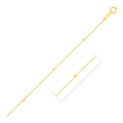 Bids.com Bead Links Pendant Chain in 14k Yellow Gold (1.5mm) Necklaces White Smoke 16 / Yellow Gold,18 / Yellow Gold