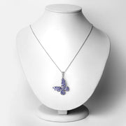 Bids.com 3.78 Carat Genuine Tanzanite .925 Sterling Silver Pendant Pendants White Smoke