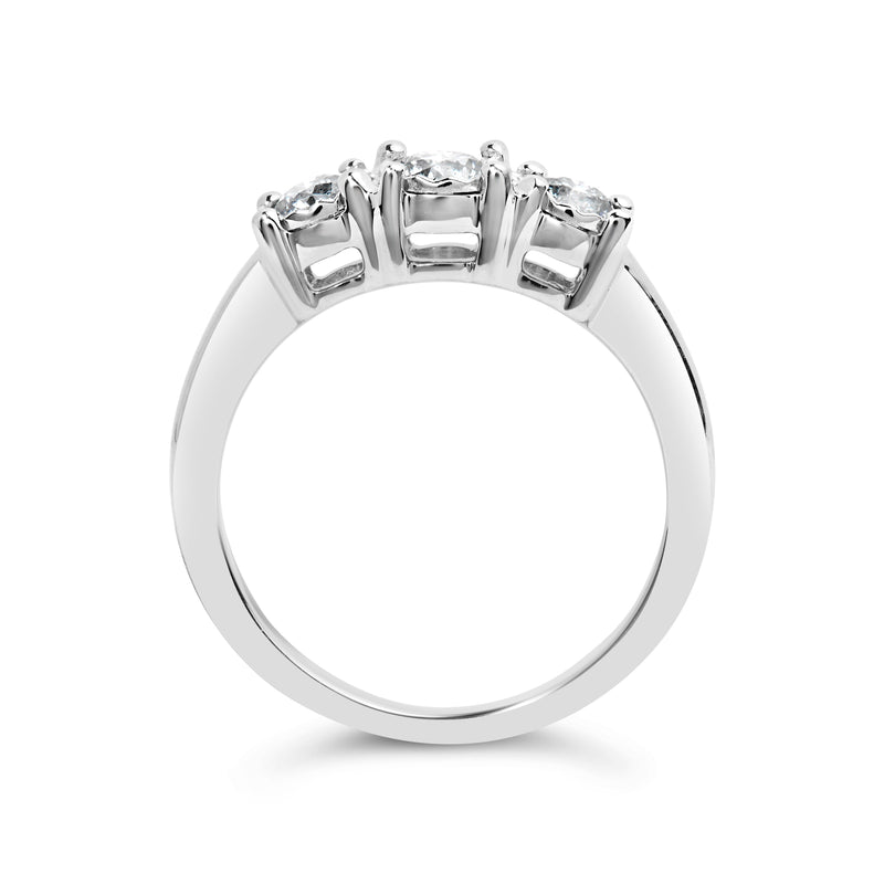 Bids.com 14K White Gold 1/2 Cttw Miracle Set Round Lab Grown Diamond Three Stone Illusion Plate Ring (F-G Color, VS1-VS2 Clarity) - Ring Size 7 Rings White Smoke 7 / White.Gold,9 / White.Gold,6 / White.Gold,8 / White.Gold,5 / White.Gold