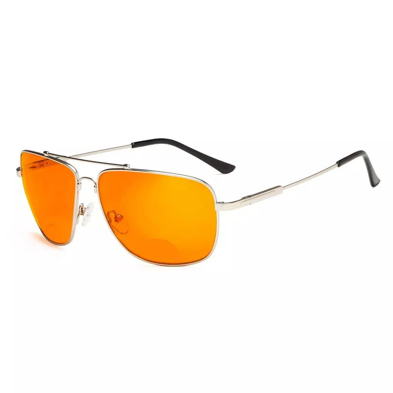 eyekeeper.com Bifocal Blue Light Blocking Reading Glasses DSSG1805 Eyeglasses White Smoke Silver / +1.00,Silver / +1.50,Silver / +2.00,Silver / +2.50,Silver / +3.00