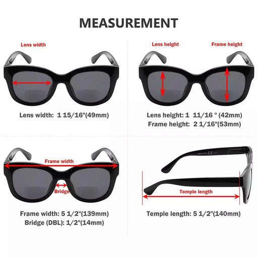 eyekeeper.com Bifocal Sunglasses SBR1555 Sunglasses White Smoke Black / +1.00,Black / +1.50,Black / +2.00,Black / +2.50,Black / +3.00,Tortoise / +1.00,Tortoise / +1.50,Tortoise / +2.00,Tortoise / +2.50,Tortoise / +3.00,Grey Tortoise / +1.00,Grey Tortoise / +1.50,Grey Tortoise / +2.00,Grey Tortoise / +2.50,Grey Tortois
