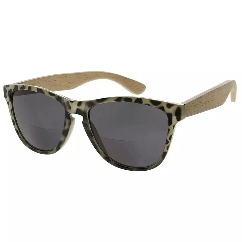 eyekeeper.com Bifocal Sunglasses with Wood Temples for Women SGH001-6 Sunglasses White Smoke Beige Tortoise / +1.00,Beige Tortoise / +1.50,Beige Tortoise / +1.75,Beige Tortoise / +2.00,Beige Tortoise / +2.50,Beige Tortoise / +3.00,Beige Tortoise / +3.50