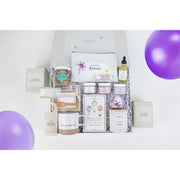 Lizush Birthday Gift Basket, Pampering Birthday Gift Box Gift set for new mom Lavender No