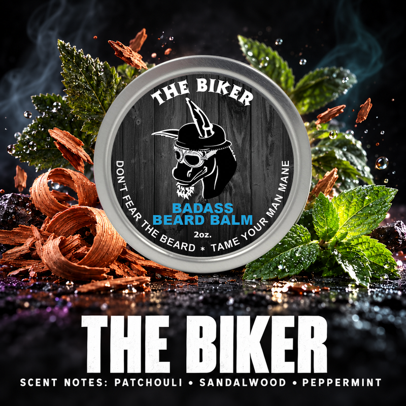 Badass Beard Care The Biker Beard Balm BALM Black