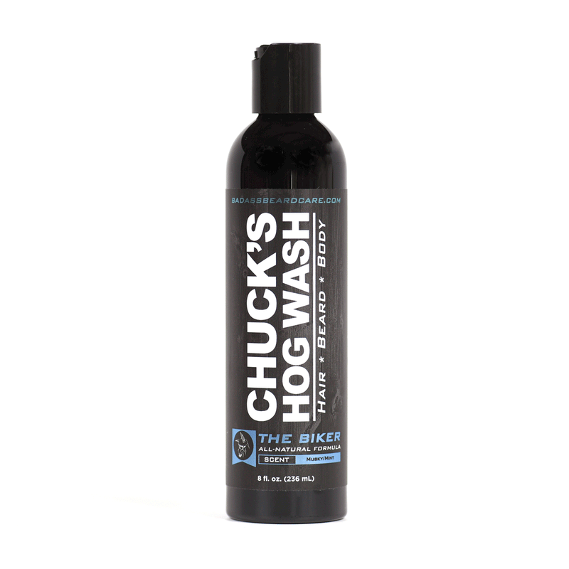 Badass Beard Care Chuck's Hog Wash - The Biker HOG WASH Dark Slate Gray BABC