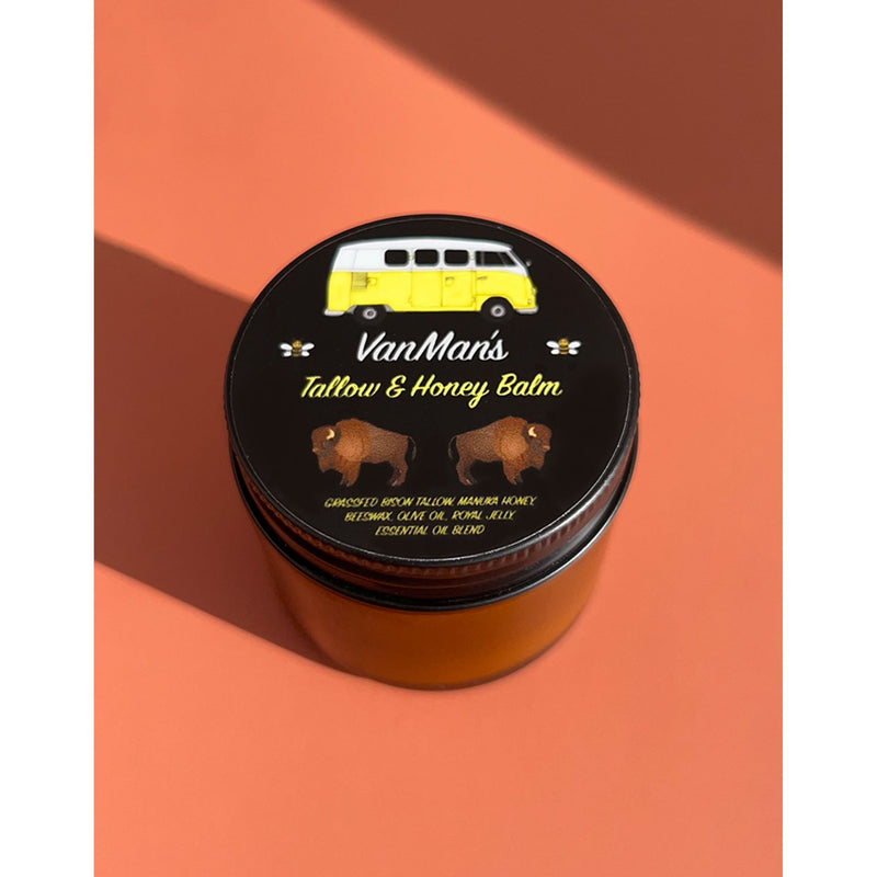VanMan VanMan's Bison Tallow & Honey Balm - 2 oz *No Essential Oils* Coral